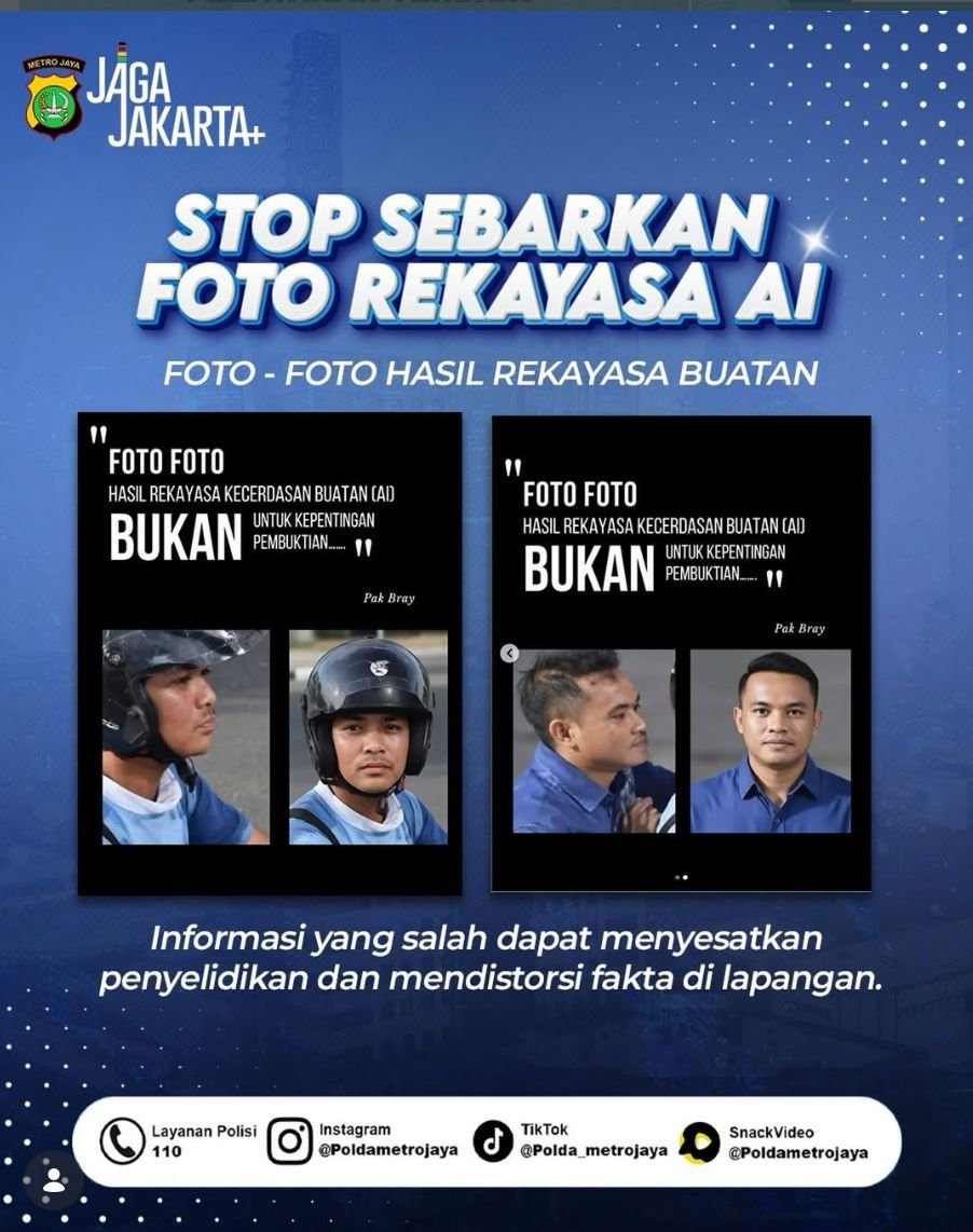 Polisi: Foto Pelaku Penyiraman Air Keras Rekayasa AI, Buat Kaburkan Penyelidikan